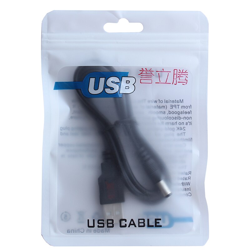 Usb-opladerkabel  dc5.5mm*2.1mm til 5v opladningsstrømsenheder