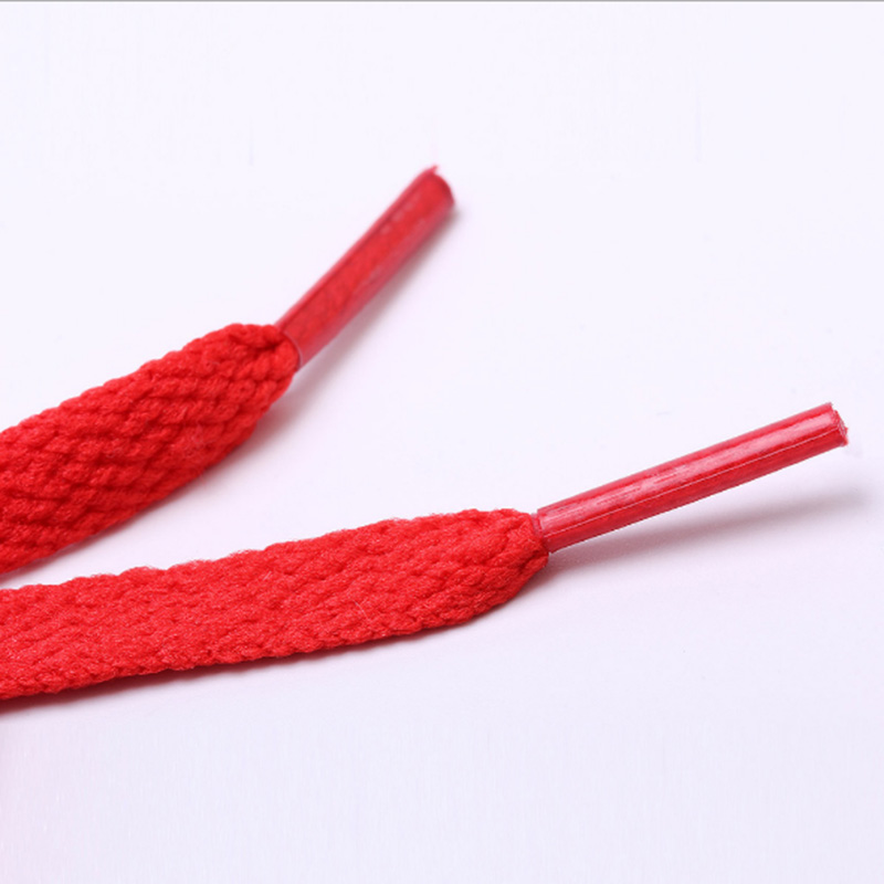 8mm de large de lacets plats lacets de chaussures pour baskets chaussures de Sport 10 couleurs 100cm lacets unisexe femmes hommes: Rouge