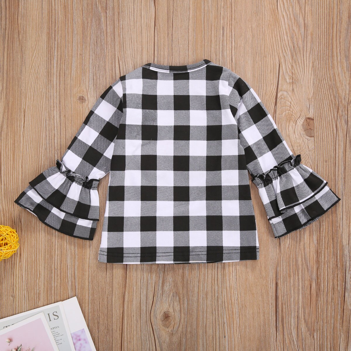 Infantile enfants bébé 1-6Y enfant en bas âge enfant filles vêtements de noël à manches longues Plaid t-shirts Halloween citrouille t-shirt Costumes de fête
