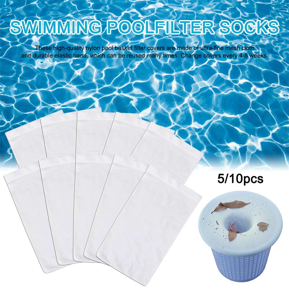 Sac filtre de remplacement de piscine avec panier de rangement Portable élastique piscine écumeur chaussettes aspirateur sous-marin pour piscine