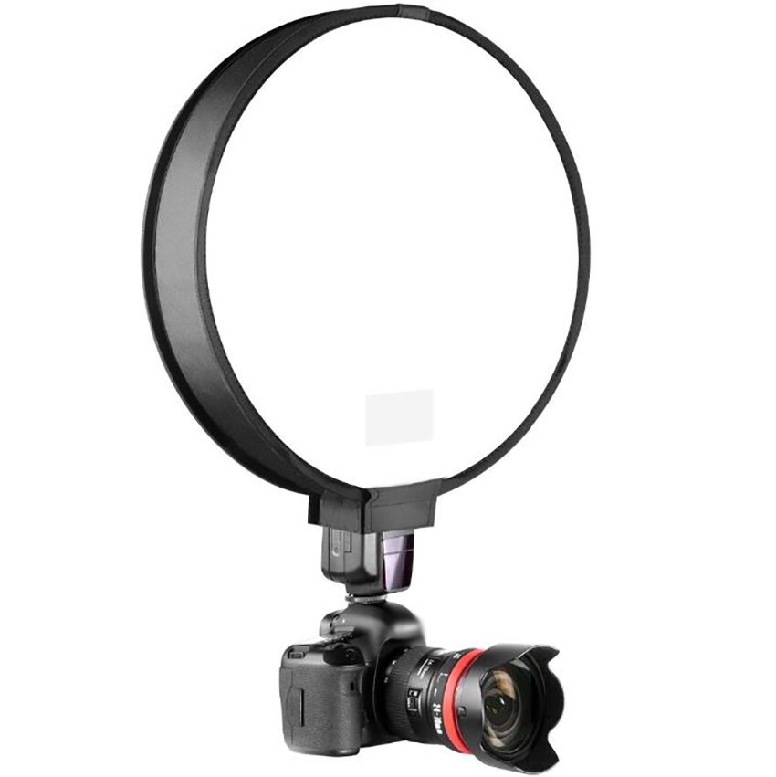 1Pc 30CM Folding Softbox Universal Round Camera Soft Box On-Top Flash Diffuser, Speedlight Softbox Camera Auxiliary Devices