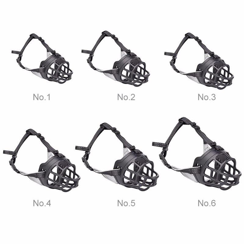 Dog Muzzles Pet Soft Barking Silicone Ventilated Dog Mouth Mask Outdoor Anti Bark Bite Dogs Muzzle For Pitbull Retriever Bulldog