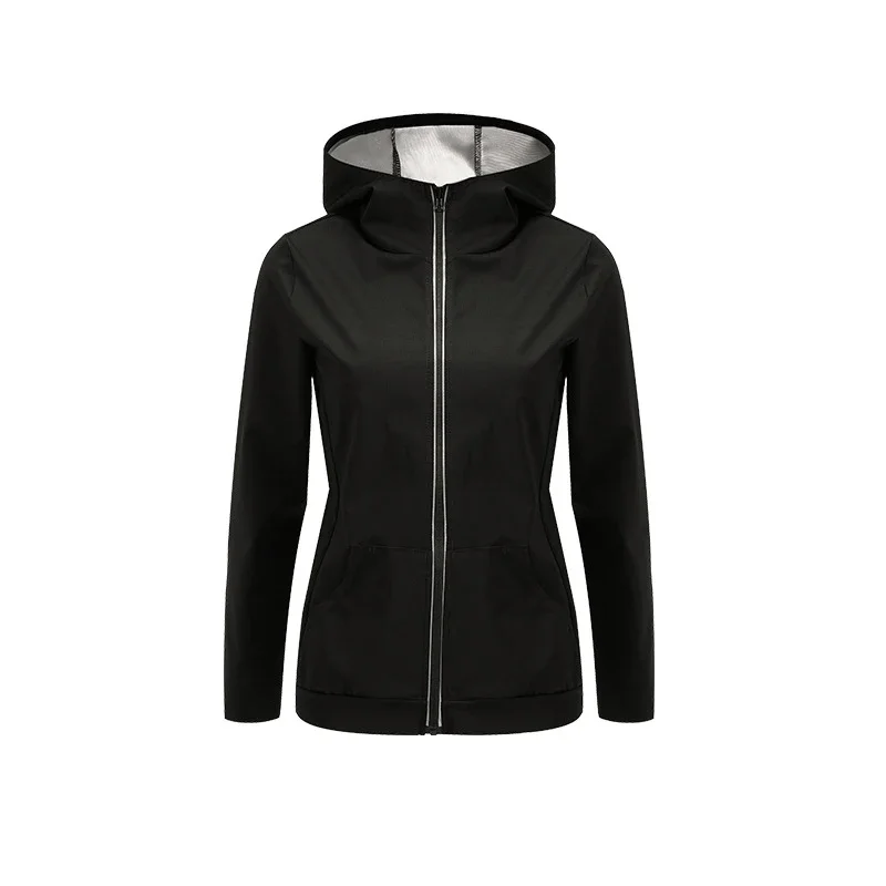Traje de Sauna para mujer, conjunto de ropa de gimnasio de talla grande para sudar, pérdida de peso, ropa deportiva activa, chándal adelgazante: 5 XL / Negro