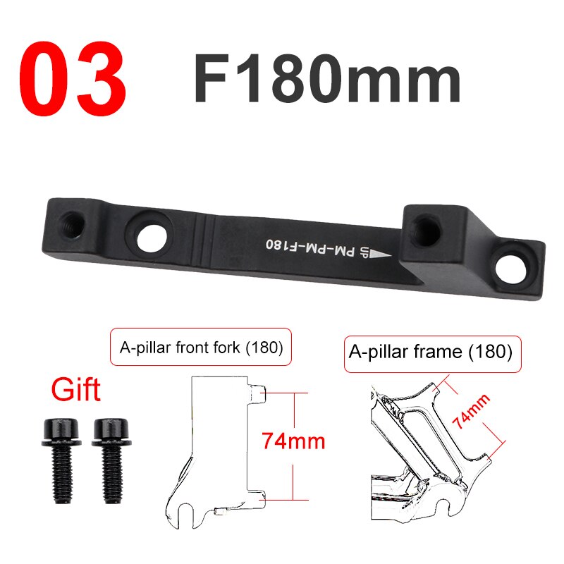 Bicycle Disc Brake Adapter Mtb Hydraulic Caliper Mechanical Adaptador Freno Disco Bike Freio Hidraulico Rotor PM IS 160 180 203: disc brake adapter 3