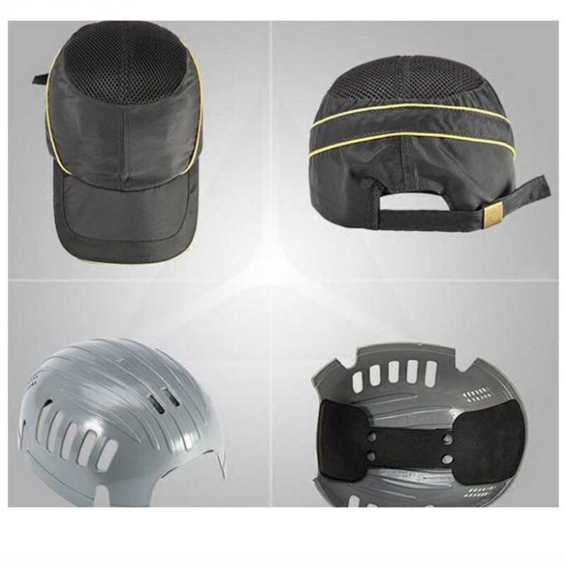 Bump Cap Werk Veiligheid Helm Met Reflecterende Streep Zomer Ademend Security Anti-impact Licht Gewicht Helmen Beschermende Hoed