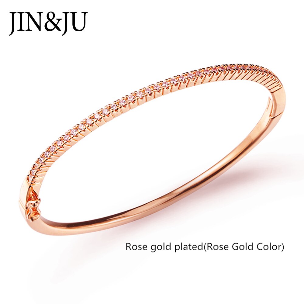 Beautyful Gold Farbe Zirkonia Armreifen Rose Gold Farbe Armbänder Silber Farbe Armreif Schmuck Für Frauen Geburtstag