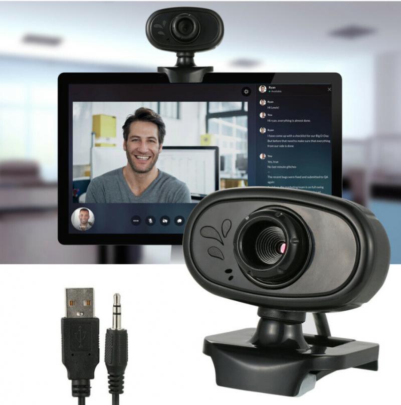 480P mini web camera built-in microphone 360 degree rotatable usb webcam clip-on for laptop computer desktop