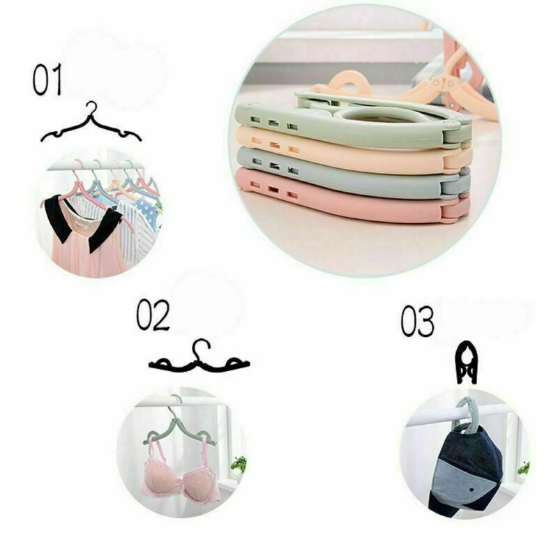 Cintres de voyage portables et rétractables, 10 pièces, organisateur de vêtements, séchage, rangement en plastique, cintres pour vêtements