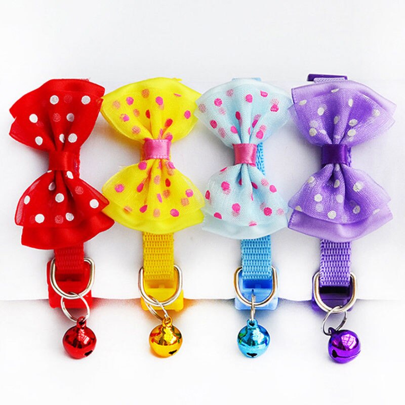 1pc novo sino doce cor gatinho likesome cão gato animal de estimação laço colar