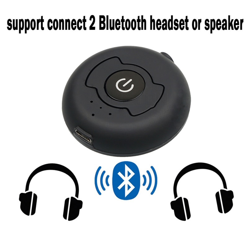 Multipoint Wireless Bluetooth Transmitter For Audio TV 3.5mm Jack Aptx Music AUX Bluetooth 4.0 Adapter For Two Headphones