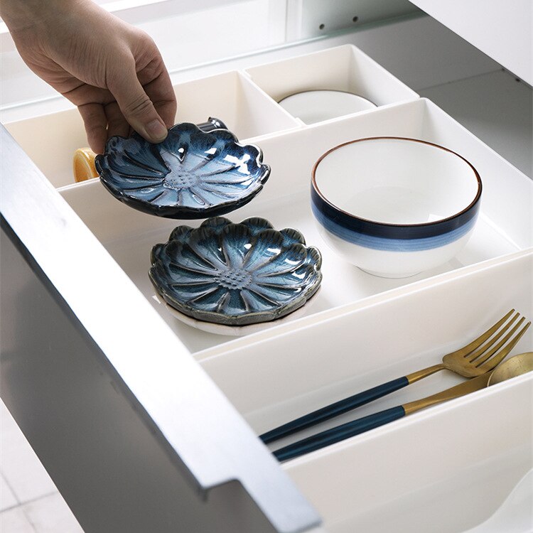 Dividers for Drawers Kitchen Order Partition Cutlery Cabinet Plastic Furniture Container Desktop Storage System Organizer Chest