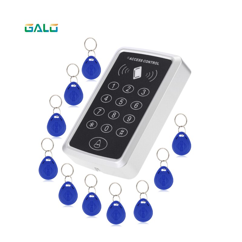 Home Security 125KHz Single RFID Card Proximity Entry Door Lock Access Control System With 10pcs RFID Keys Key Fob