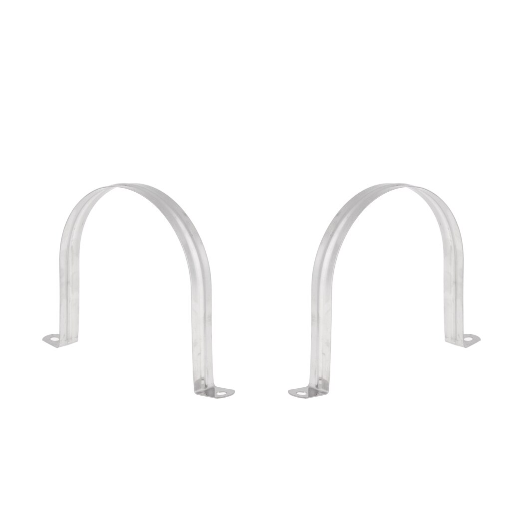 2x Stainless Steel Pipe Saddle Clamp Fixing - HEAVY DUTY 120mm/4.72inch