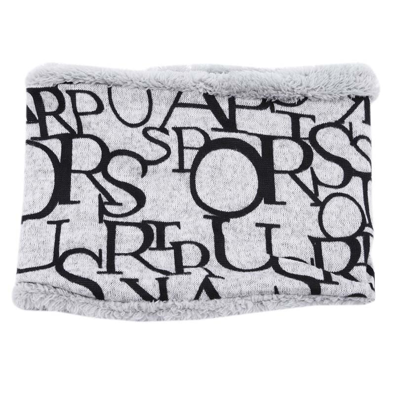 Autumn Winter Children scarf five stars Print Baby scarf Boys and girls cotton Kids Dot print ring children loop Scarves: 7 black letters