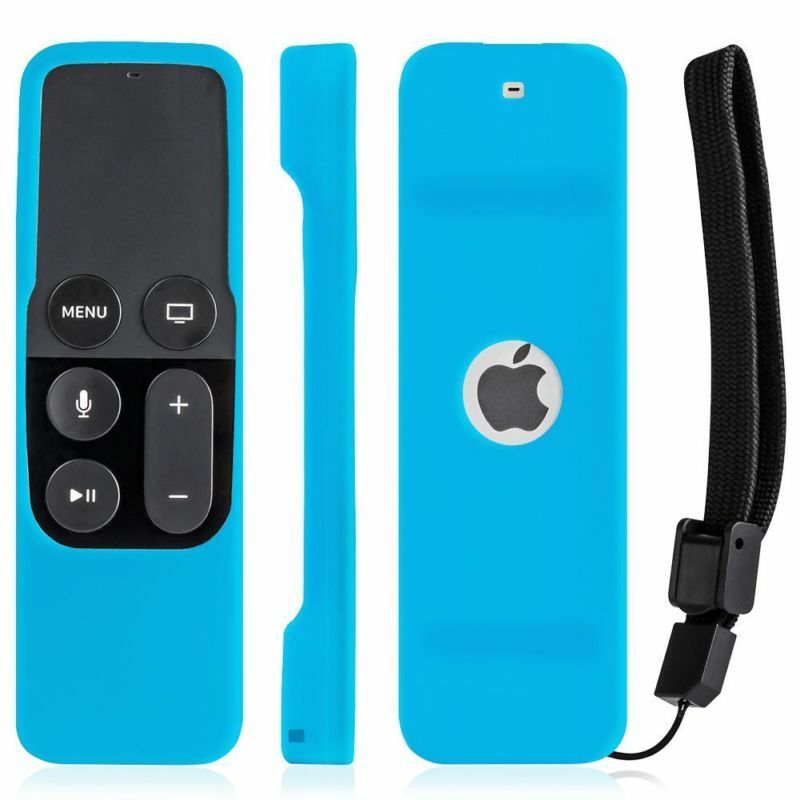 Stijl Voor Apple Tv 4K 4th Gen Afstandsbediening Siliconen Zachte Beschermende Huid Case Cover: Blauw