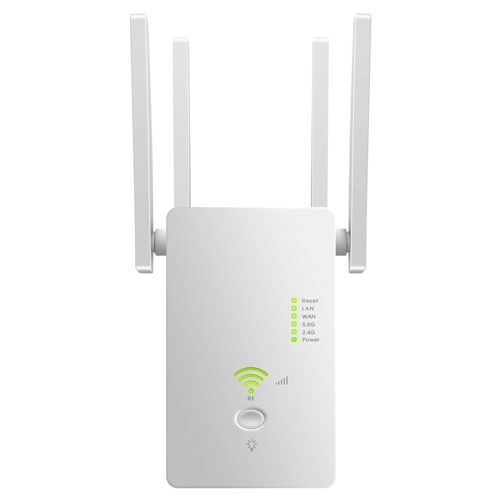 Practical And Simple Signal Full Coverage Router Ac1200 Wifi Range Extender Latest Dual Band Wifi Extender Repeater#g30: White