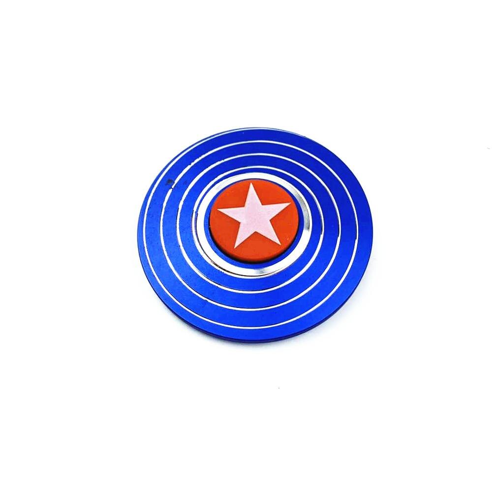 Fidget Spinner Metal Tri Captain America Hand Spinners Figet Finger Spiner Toys for Anti stress Children Kid