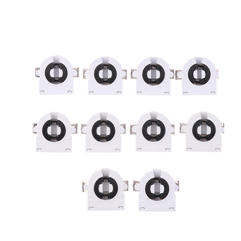 Portalámparas fluorescente T8/G13 para el hogar, soporte de lámpara resistente al calor, soporte de tubo de luz, accesorios de lámpara para el hogar, oficina y dormitorio, 5 uds.