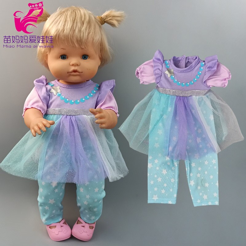 38 cm babydoll roupas para 40cm nenuco ropa y su hermanita boneca roupas acessórios: A14