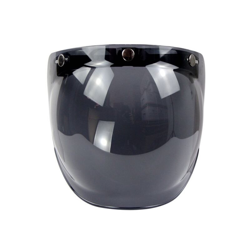 Helmet Bubble Visor Universal Flip up Lens Bubb Face Motorcycle Helmet Visor 8 Color Vintage Helmet Windshield Shield -: E