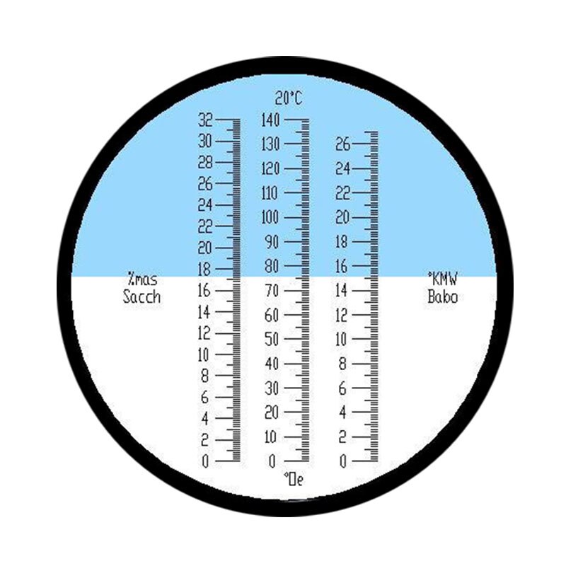 Oe vin refraktometer frugt juice brix meter kmw babo mas sacch tester til frugt vin sukker koncentration test