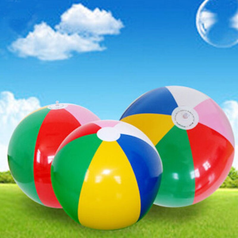 Colorful 40cm Beach Inflatable Ball Balloons Summer Swimming Pool Inflatable Water Park Sport Fun Adult Kids Toys Birthday