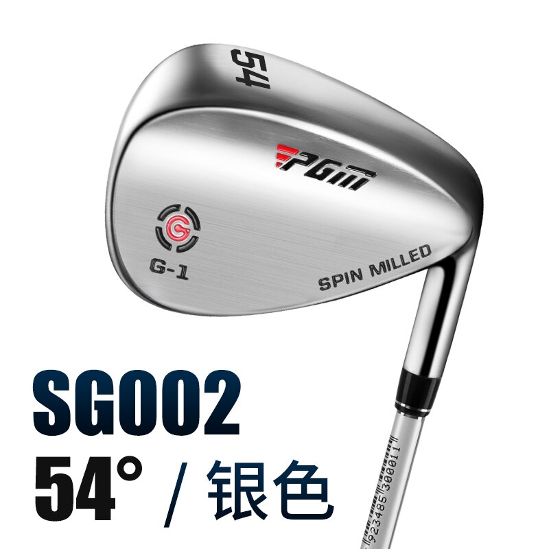 PGM Golf Clubs Sand Bar Cut Rod CNC Face Groove Stainless steel Golf Wedges Club Occupation Shaft /Cutter/Wedge 50-64 Degree: Silver 54 degree