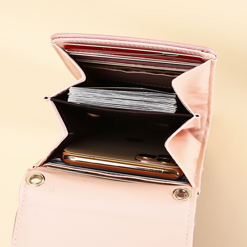 Sac de téléphone à bandoulière pour femmes, petit portefeuille pour dames, porte-cartes, , Mini bourse pour téléphone portable
