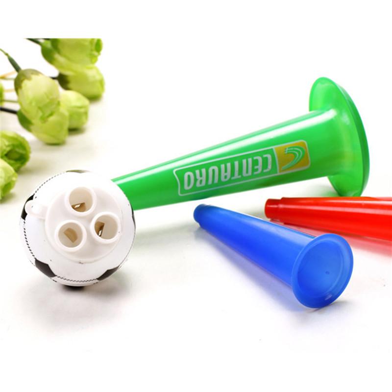 1Pcs Kleurrijke Drie Buizen Juichen Hoge Stem Hoorns Voetbal Hoorn Party Carnaval Sport Games Noice Makers