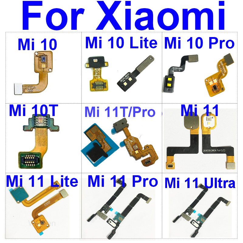 Odległość zbliżeniowa przewód elastyczny czujnika światła otoczenia dla Xiaomi Mi 10 10T 11 11T Pro Lite Mi 11 Ultra latarka przewód elastyczny czujnika