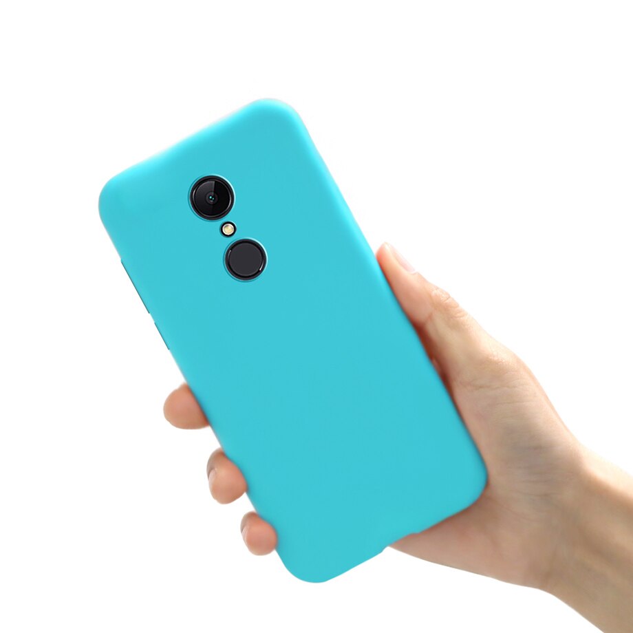 Per Xiaomi Redmi 5 Cassa molle Opaca del silicone Cassa Del Telefono Per Xiaomi Redmi 5 Più Capas su Fonda Xiomi Redmi 5 più di 5 Della Copertura Custodie: Redmi 5 (5.7) / Sky Blue