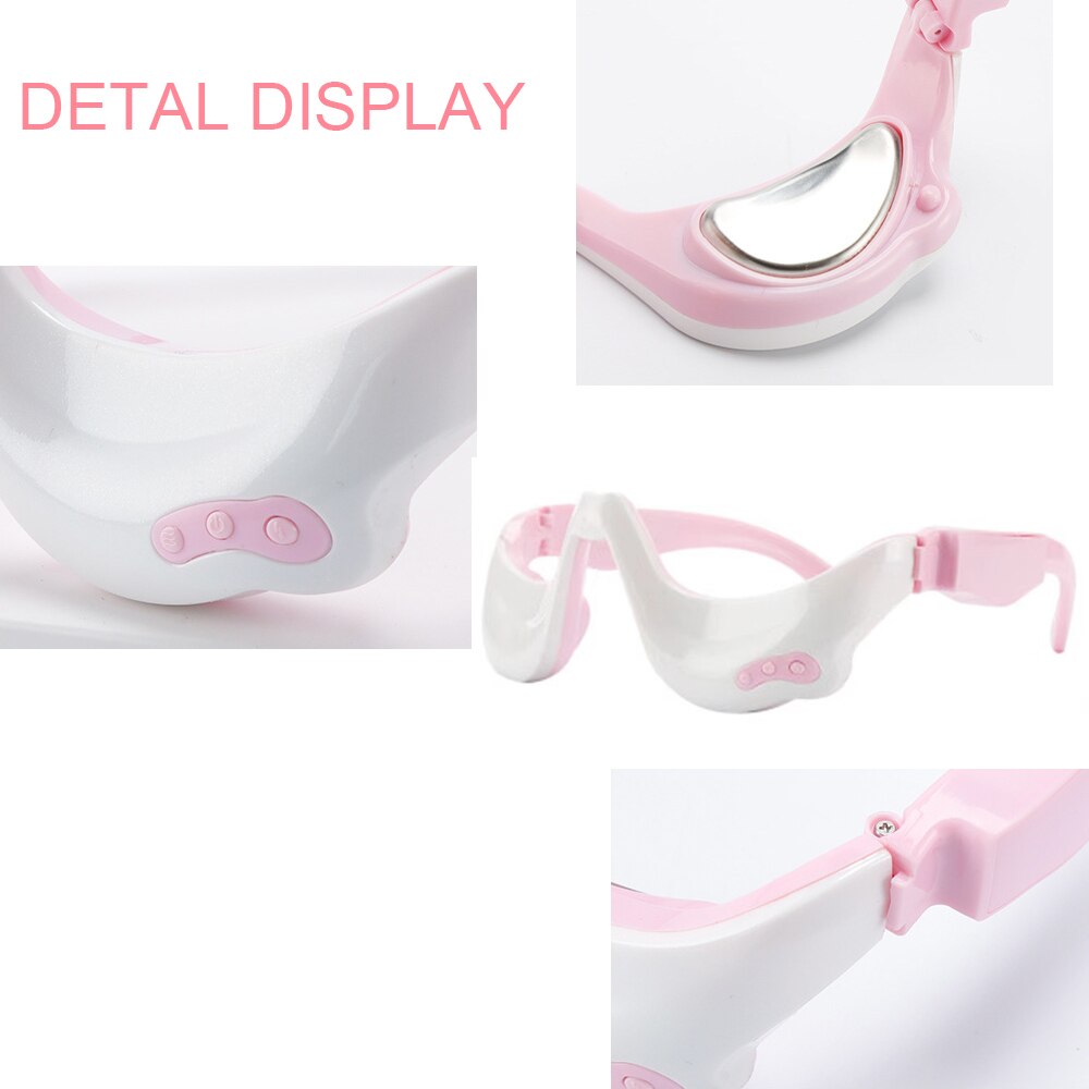 Eye Massager Microcurrent Health Care Machine Heating Vibration Pulse Therapy Acupressure Relieves Fatigue Dark Circles Eye Bag