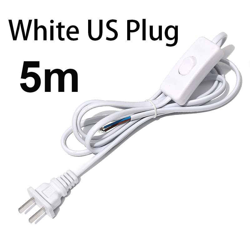 AC85-265V 660W 1,8 m 3m 5m Cable eléctrico interruptor de lámpara Cable de alimentación estándar internacional con enchufe de interruptor Cable de cobre: Gris oscuro