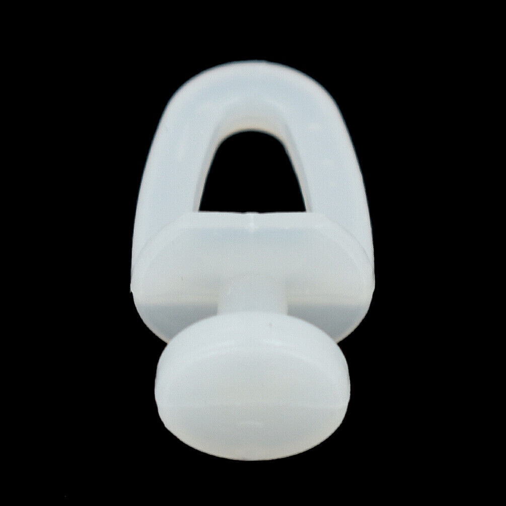 60 stk. synlige plastruller, gardinskinne, krog til reservedele