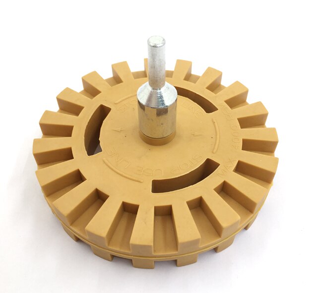 4 zoll 100mm Bohrmaschine Adapter Aufkleber Entfernung Anti kratzen Praktische Nadelstreifen Schnell Radiergummi Rad Gummi Effektive Glatte Auto: verrotten