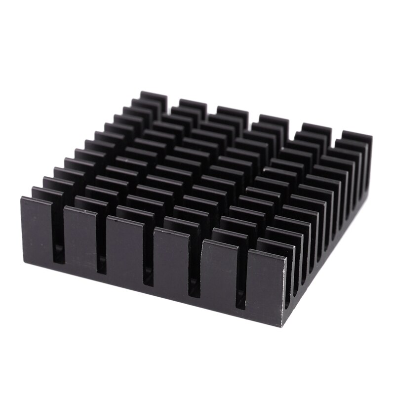 4 Pieces Black Aluminum Heat Sink Cooling Fin Cooler 40mmx40mmx11mm