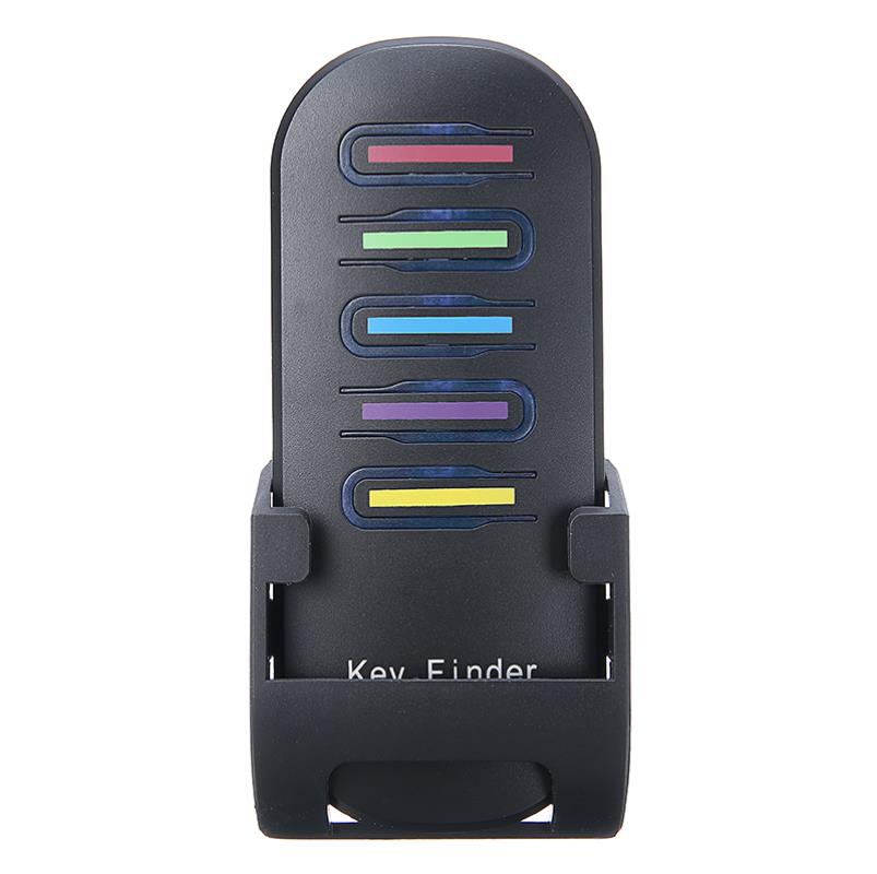 POHIKS 1pc Black Wireless Electronic Key Finder Household Portable Smart Keys Lost Receiver Alarm Keychain