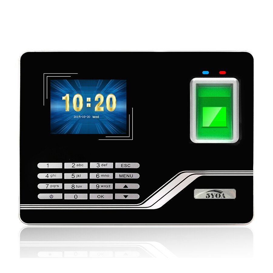 Attendance System Fingerprint TCPIP USB Password Access Control Office Time Clock Employee Recorder Device Biometric Machine