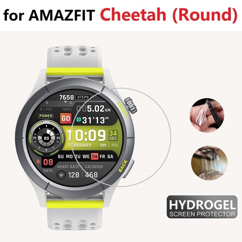 10 Stück TPU Hydrogel Sanft Displayschutzfolie für Amazfit Gepard runden / Gepard Profi Clever Uhr HD klar Schutzfolie: Weiß