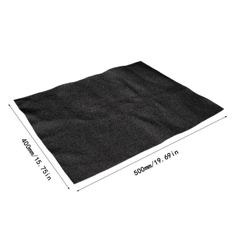 500x400x10MM DIY Computer Dust Filter Mesh PC Case Fan Cooler Dustproof Cover Sponge 60PPI Black
