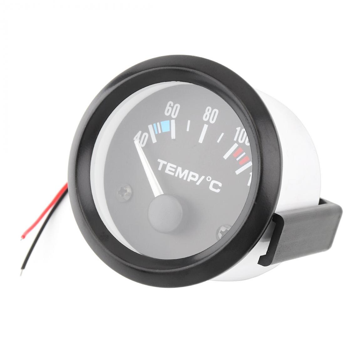2inch 12V Universal Car Water Temp Gauges Auto Car Pointing Water Temperature Temp Gauge 40 - 120 White LED Fit for Cars