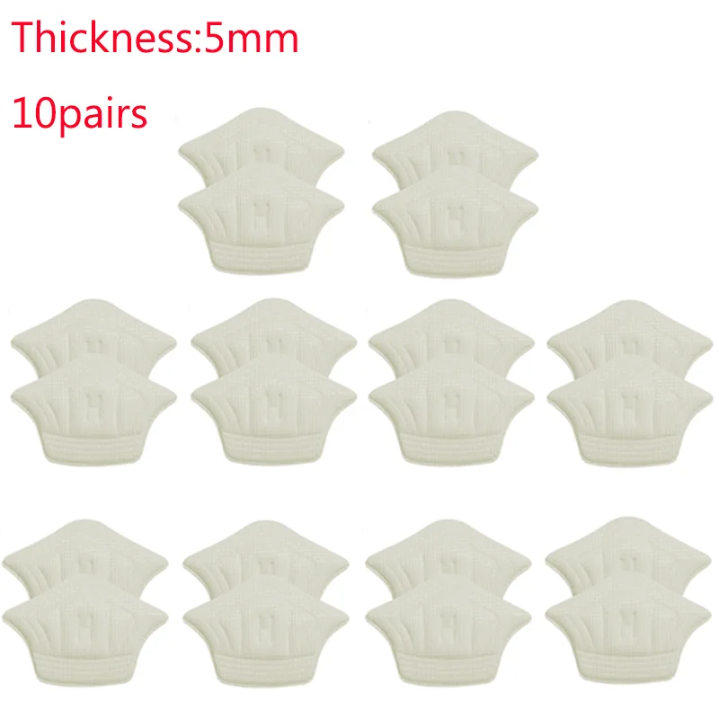 1-10 paia solette per scarpe patch tallone per scarpe sportive dimensioni regolabili piedi pad sottopiede protezione tallone adesivo posteriore scarpa pad: BIANCO