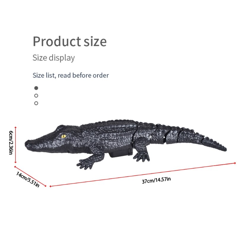 Crocodile Boat Toy Remote Control Toy Simulation Crocodile Floating Alligator