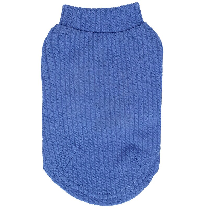 Sommer kæledyr hund tøj til store hunde bomuld hund skjorte kæledyr vest stribet tøj kæledyr t-shirt chihuahua outfit hund forsyninger: Blå / S