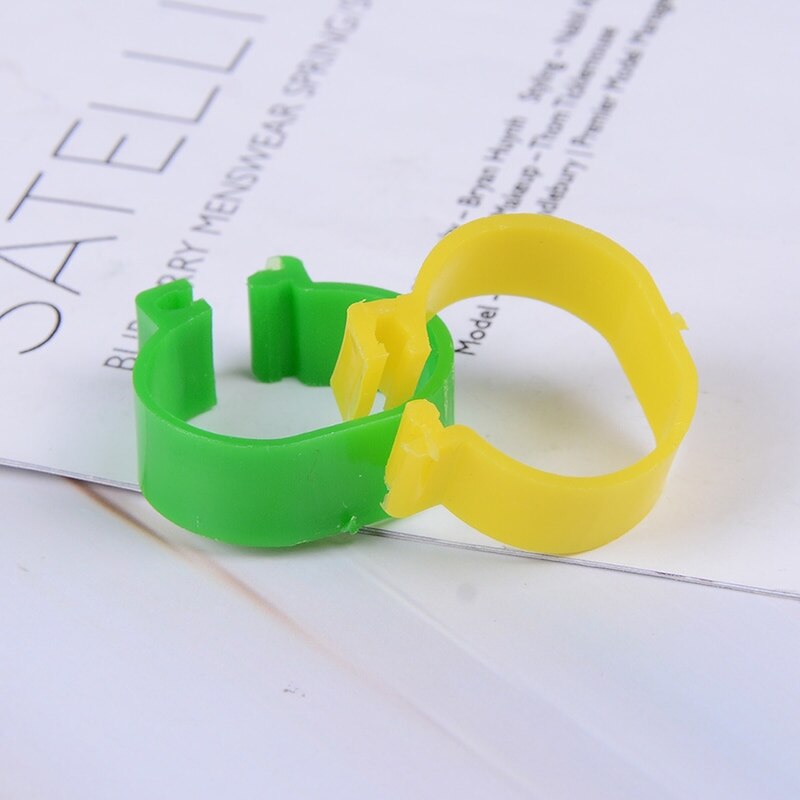 20 stk 2cm høne due ben bånd fjerkræ due fugle vagtel gås kyllinger and papegøje klip ringe indvendig diameter kylling ring