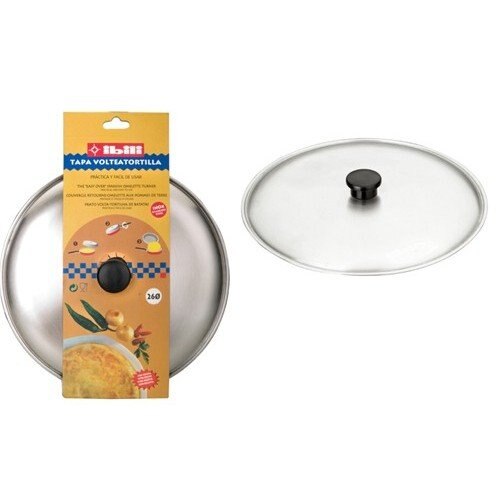 Ibili 715826-26 Cms Flip Top, Roestvrij Staal, Om De Aardappel Tortilla, Spaanse Tortilla