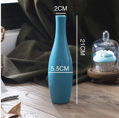 small fresh ceramic vase, European-style ceramic crafts, home office desktop decoration ,