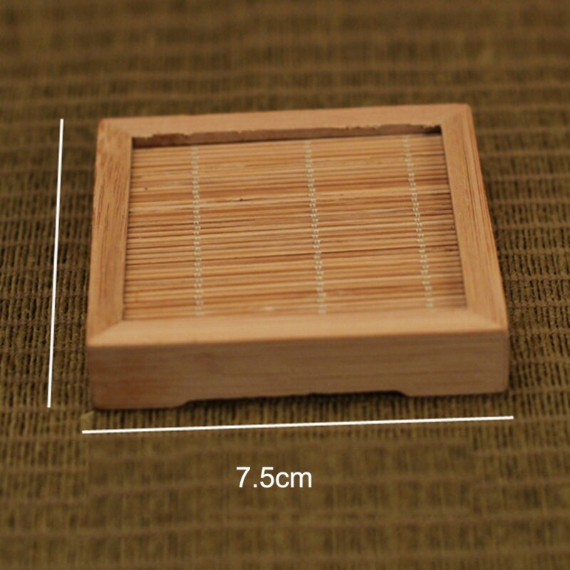Japanese-style Tea Cup Pad Placemats Insulation Durable Manual Square Tea Pad Teapot Coaster Table Pad Holder Decor: C