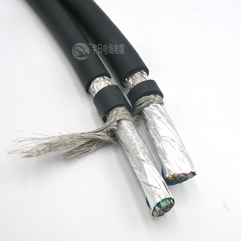 Flexible IO Control Cable 40 core 0.08mm² 28AWG Shielded Wire with Tinned Pure Oxygen Free Copper 1m