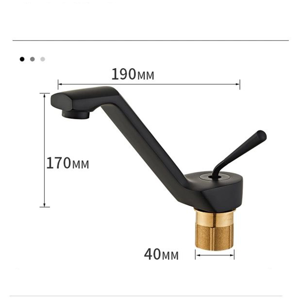 Ulgksd Single Hole Faucet and Cold Mixer Tap Bathroom Single Handle Washing Face Gray Brass Basin Faucet